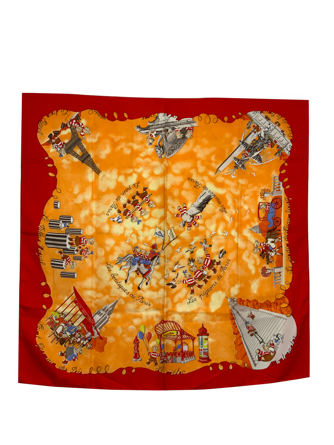 Top quality Hermes Les Triples Silk Scarf 90