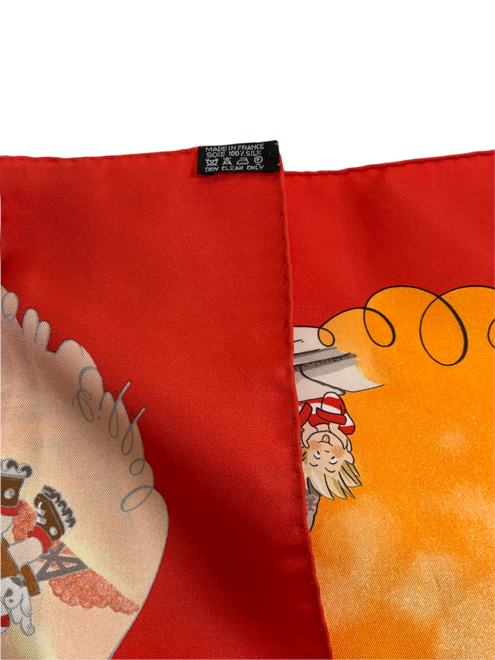 Top quality Hermes Les Triples Silk Scarf 90