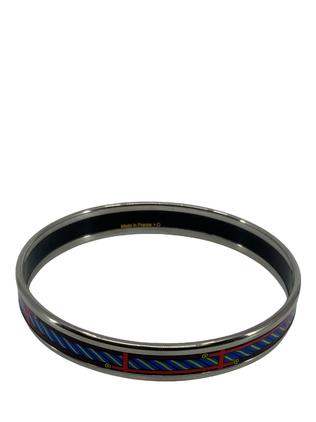 Top quality Hermes Printed Enamel Quadrige Narrow Bracelet 65