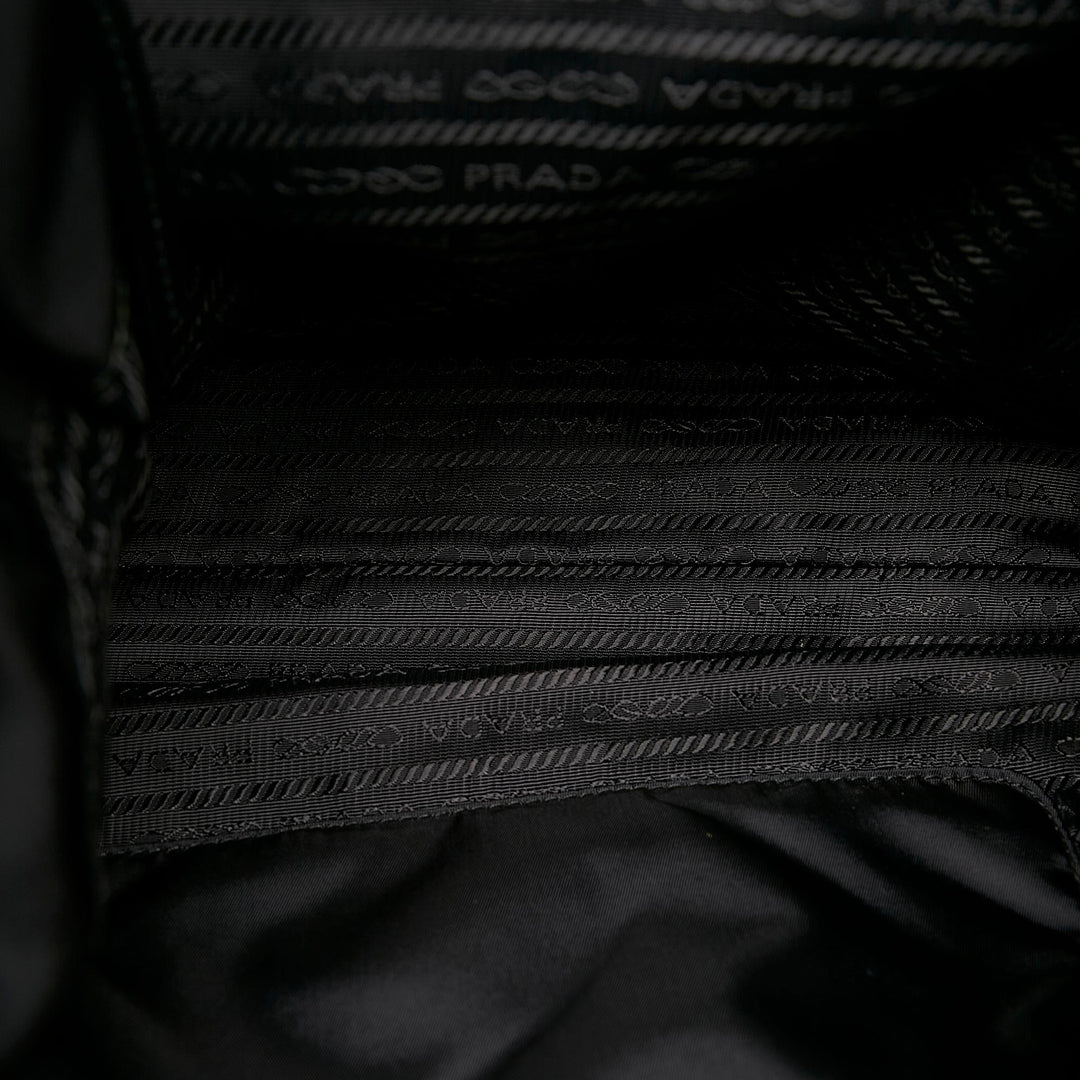 Prada Belted Logo Tessuto Tote (SHG-36567)