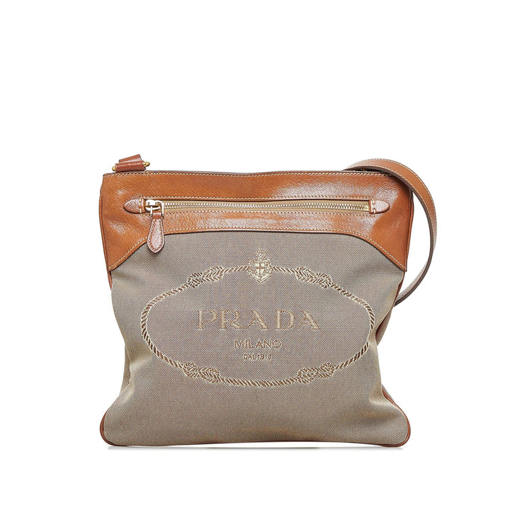 Prada Canapa Logo Crossbody Bag (SHG-vnSBEh)