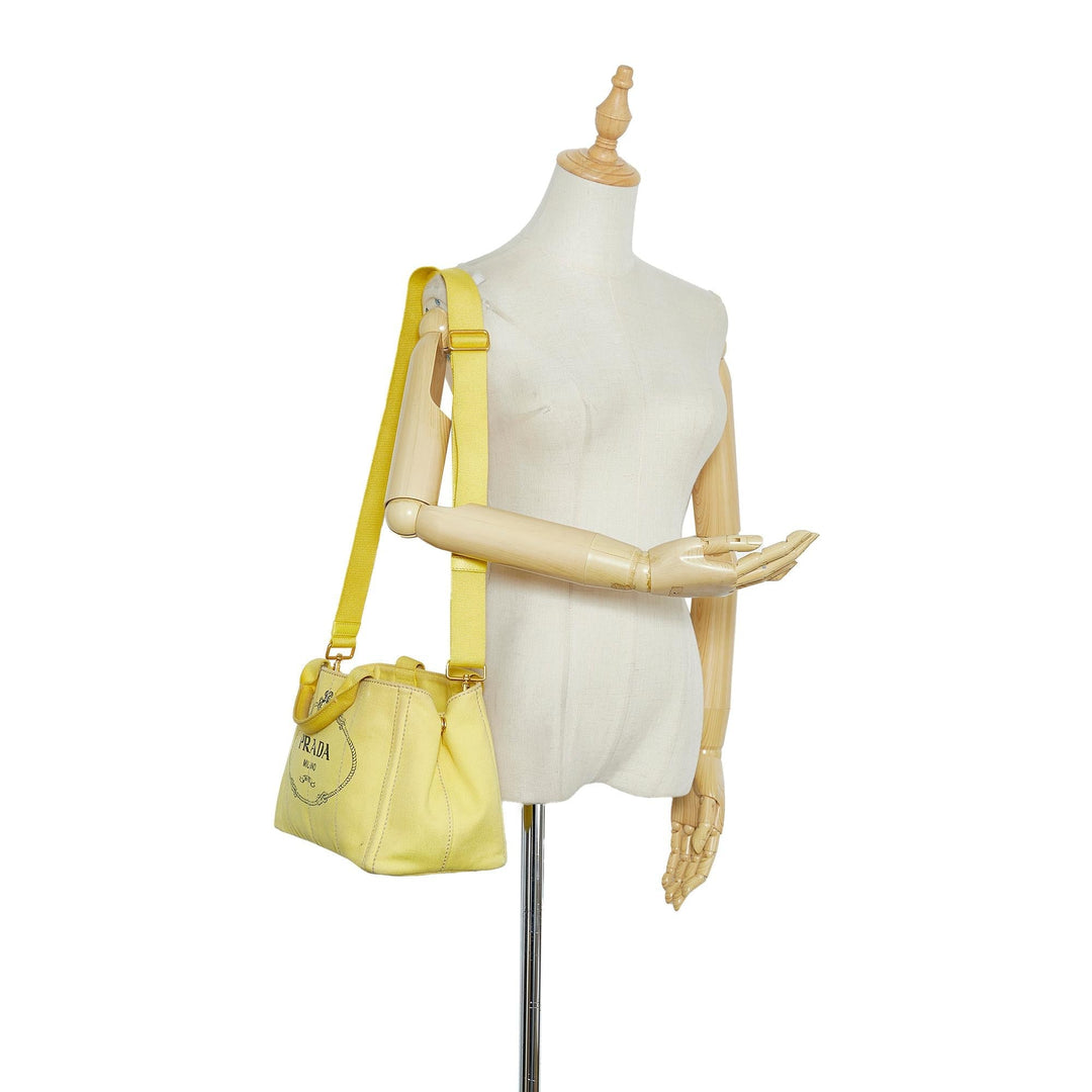 Prada Canapa Logo Satchel (SHG-ZlfQF3)