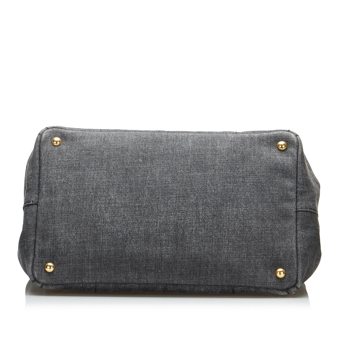 Prada Canapa Logo Satchel (SHG-qzvLy3)