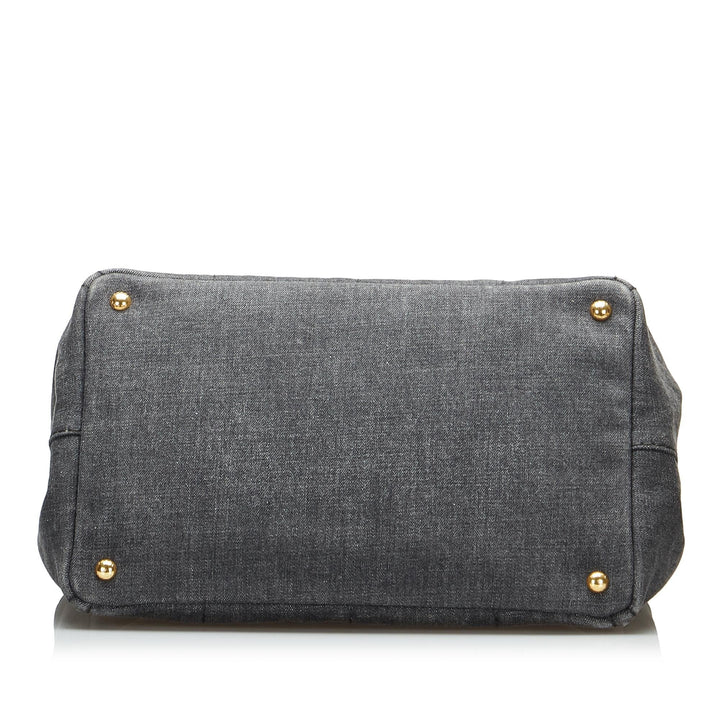Prada Canapa Logo Satchel (SHG-qzvLy3)
