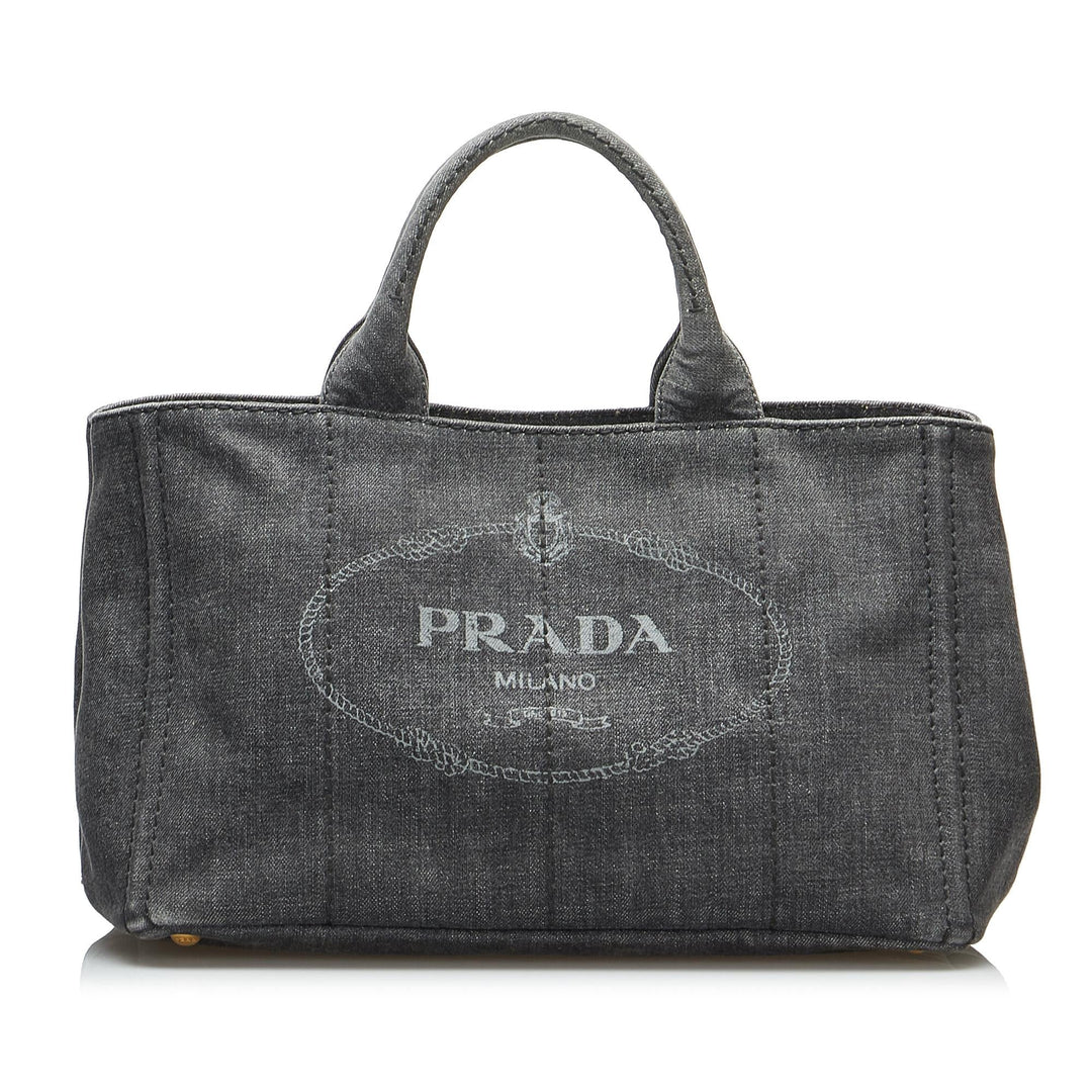 Prada Canapa Logo Satchel (SHG-qzvLy3)