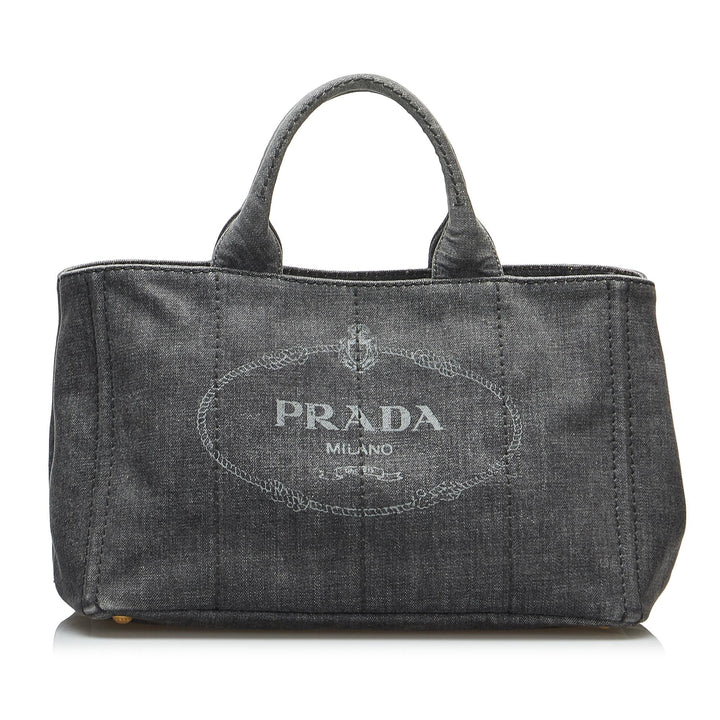 Prada Canapa Logo Satchel (SHG-qzvLy3)