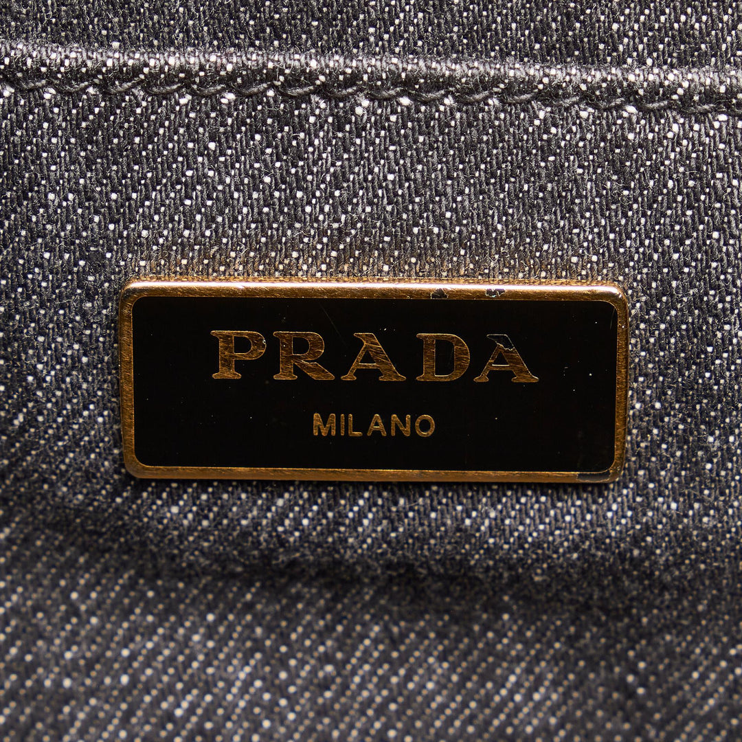 Prada Canapa Logo Satchel (SHG-qzvLy3)