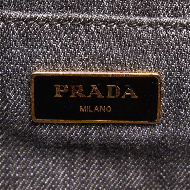 Prada Canapa Logo Satchel (SHG-qzvLy3)