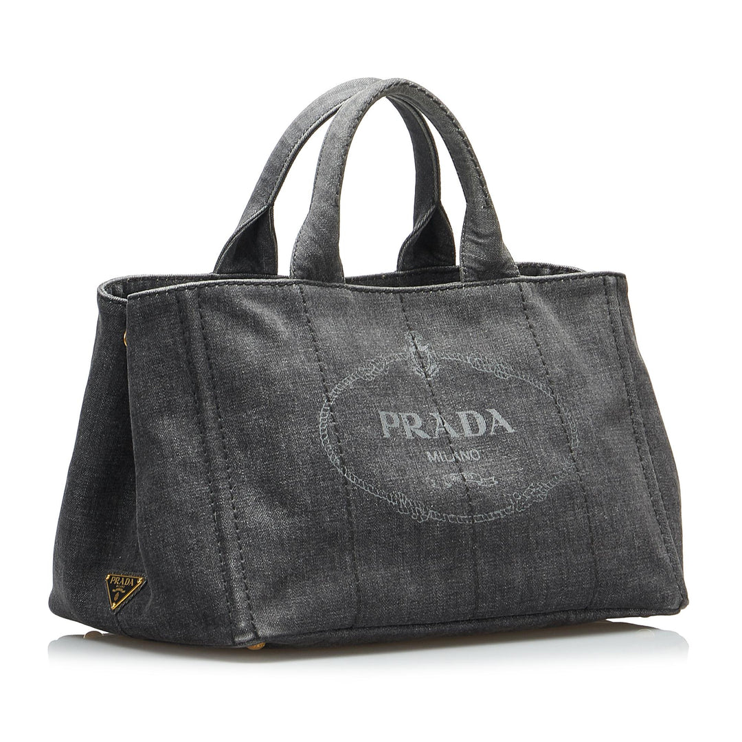 Prada Canapa Logo Satchel (SHG-qzvLy3)