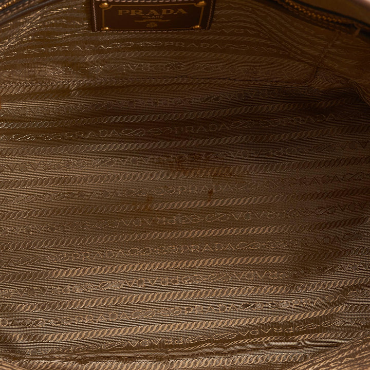 Prada Canapa Logo Satchel (SHG-G2nj09)