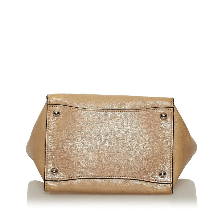 Prada Glace Calf Twin Pocket Leather Handbag (SHG-29047)