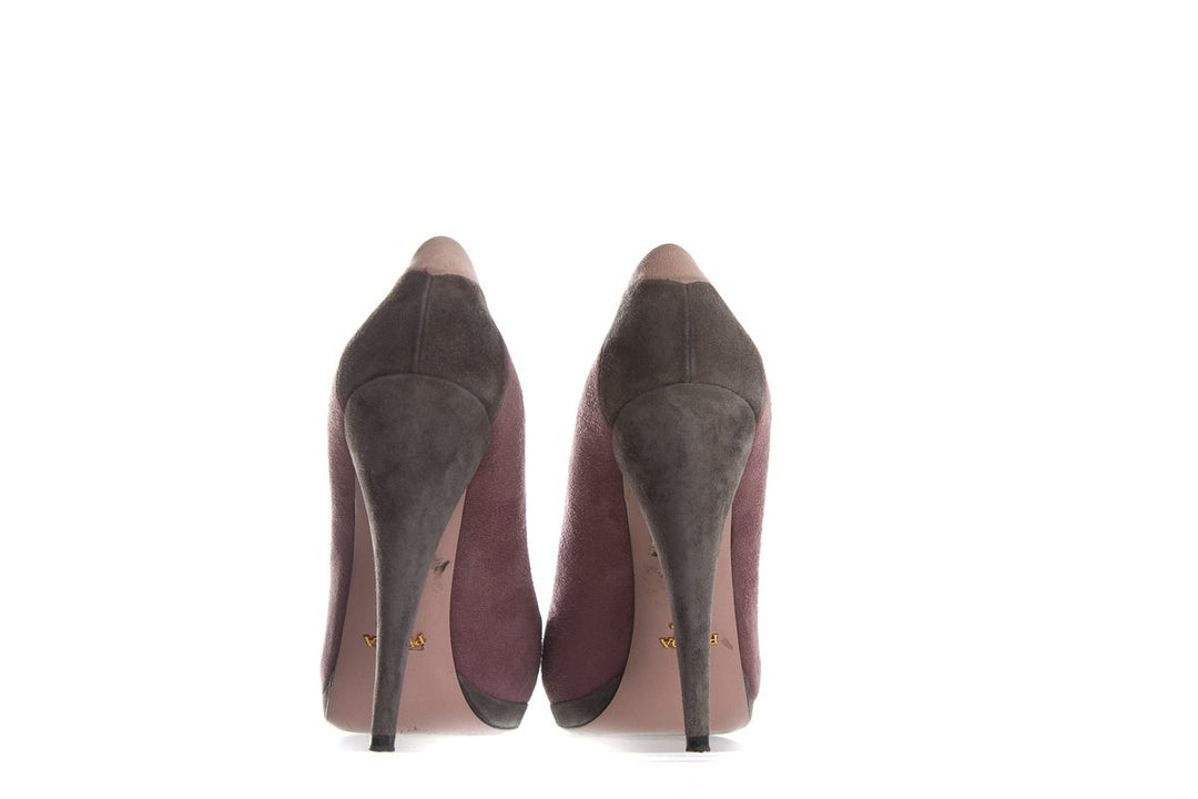 Prada Multi Color Suede Pumps SZ 40