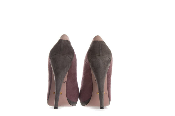 Prada Multi Color Suede Pumps SZ 40