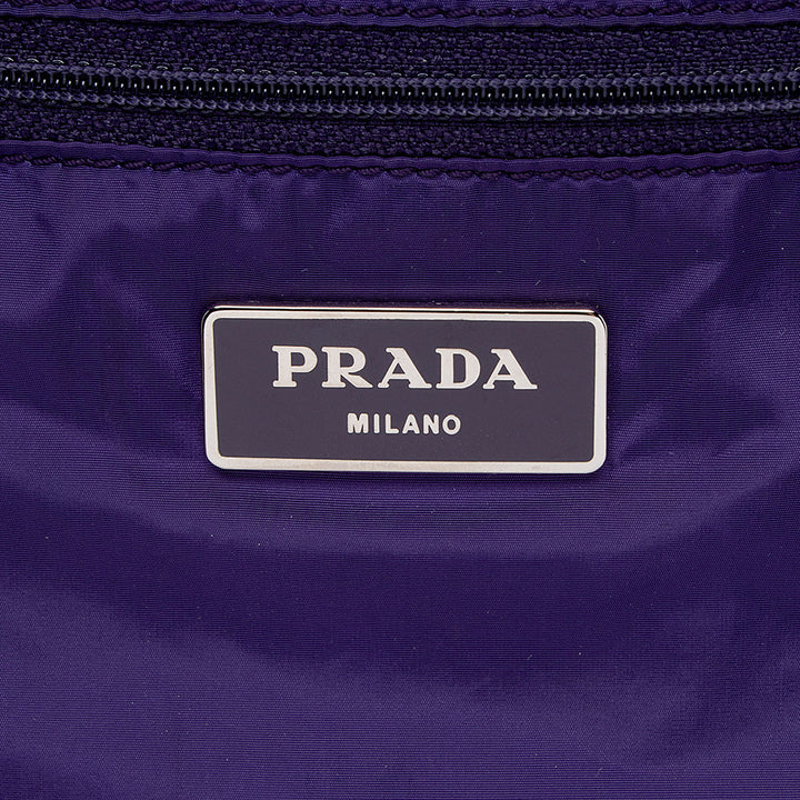 Prada Patterned Reversible Tessuto Tote (SHF-14675)