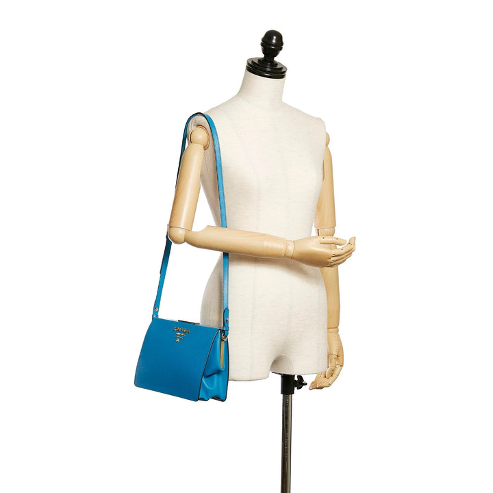 Prada Saffiano Light Frame Crossbody Bag (SHG-29729)