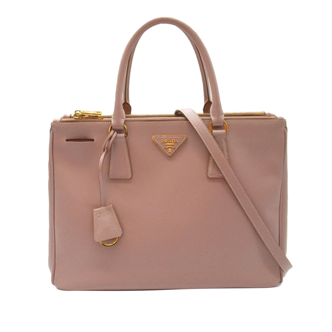Prada Saffiano Lux Galleria Double Zip Satchel (SHG-Fx4kTW)