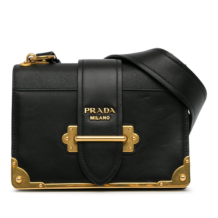 Prada Saffiano Trimmed City Calf Cahier (SHG-NqRoWz)