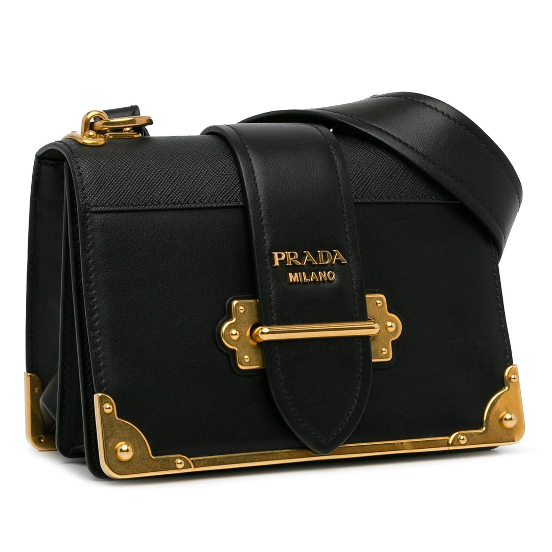 Prada Saffiano Trimmed City Calf Cahier (SHG-NqRoWz)