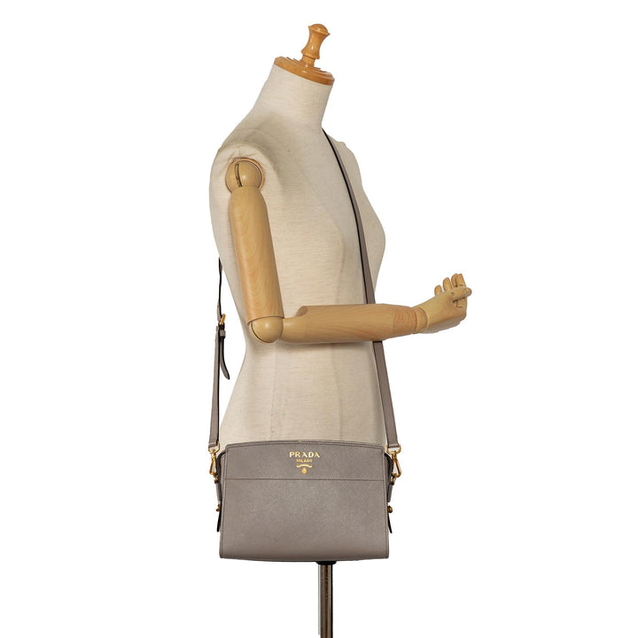 Prada Saffiano and City Calf Esplanade Crossbody (SHG-2jQeCZ)