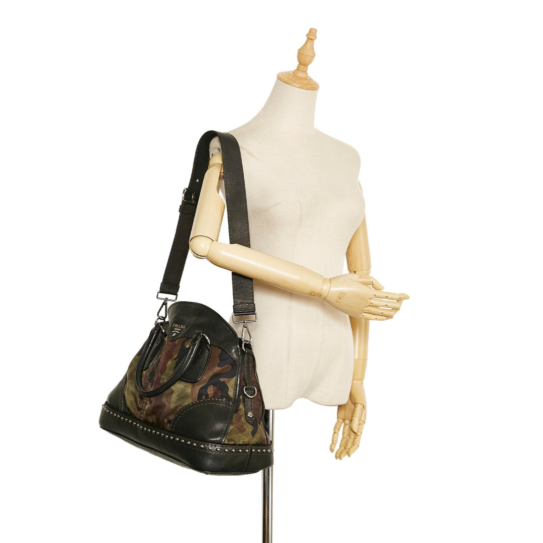 Prada Tessuto Camouflage Satchel (SHG-o5gD2P)