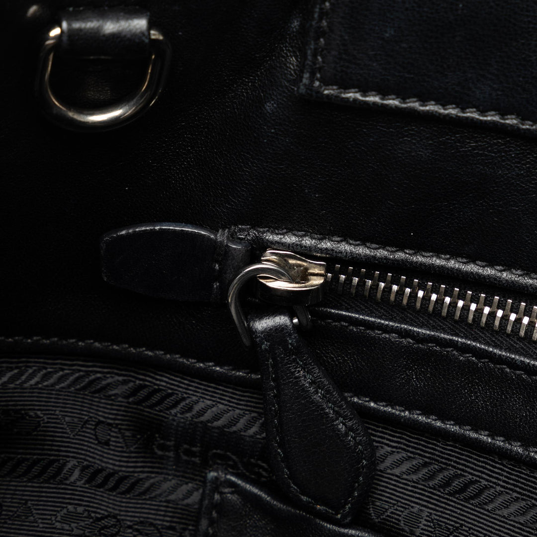 Prada Tessuto Logo Fiocco Bow Satchel (SHG-VF3Tq6)