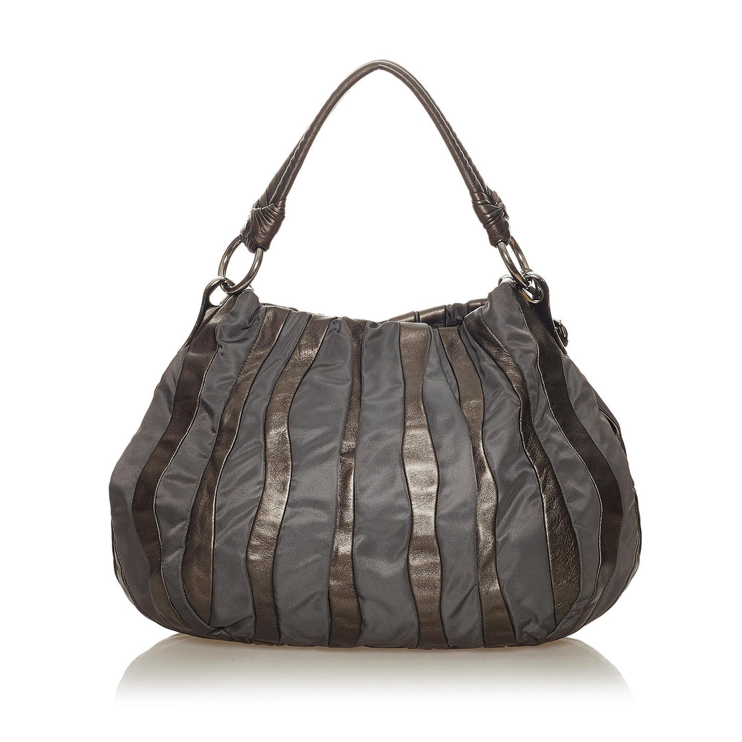 Prada Tessuto Nappa Waves Hobo Bag (SHG-27221)