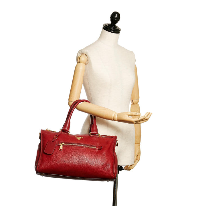 Prada Vitello Daino Handbag (SHG-30254)