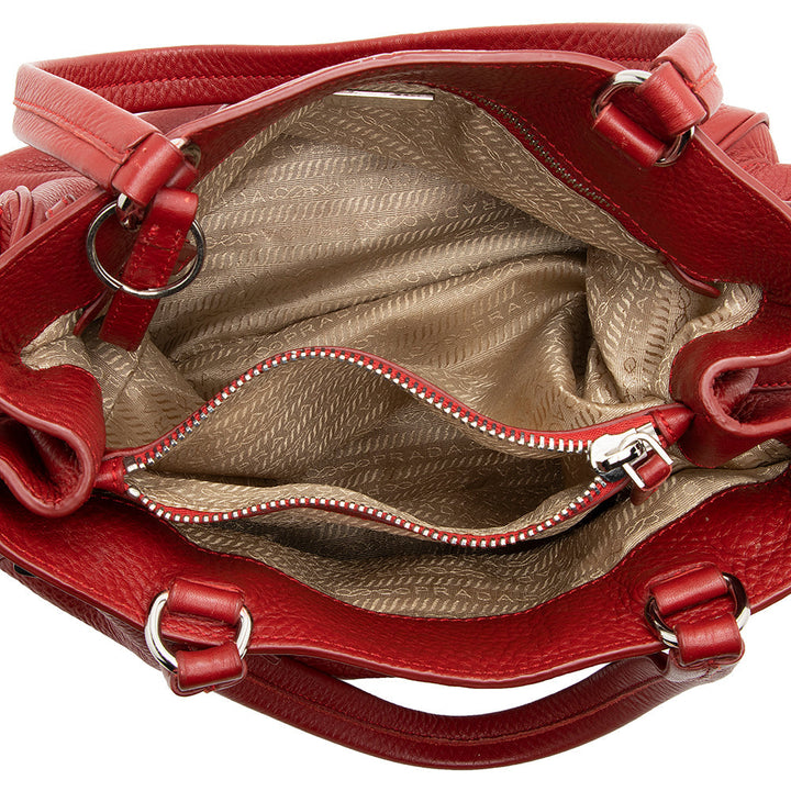 Prada Vitello Daino Side Pocket Tote - FINAL SALE (SHF-19786)