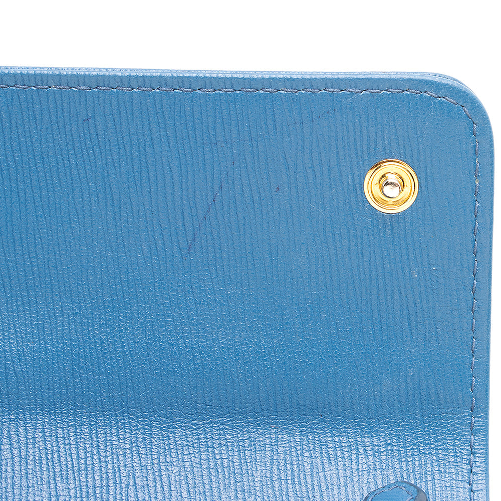 Prada Vitello Tessuto Continental Wallet (SHF-21038)