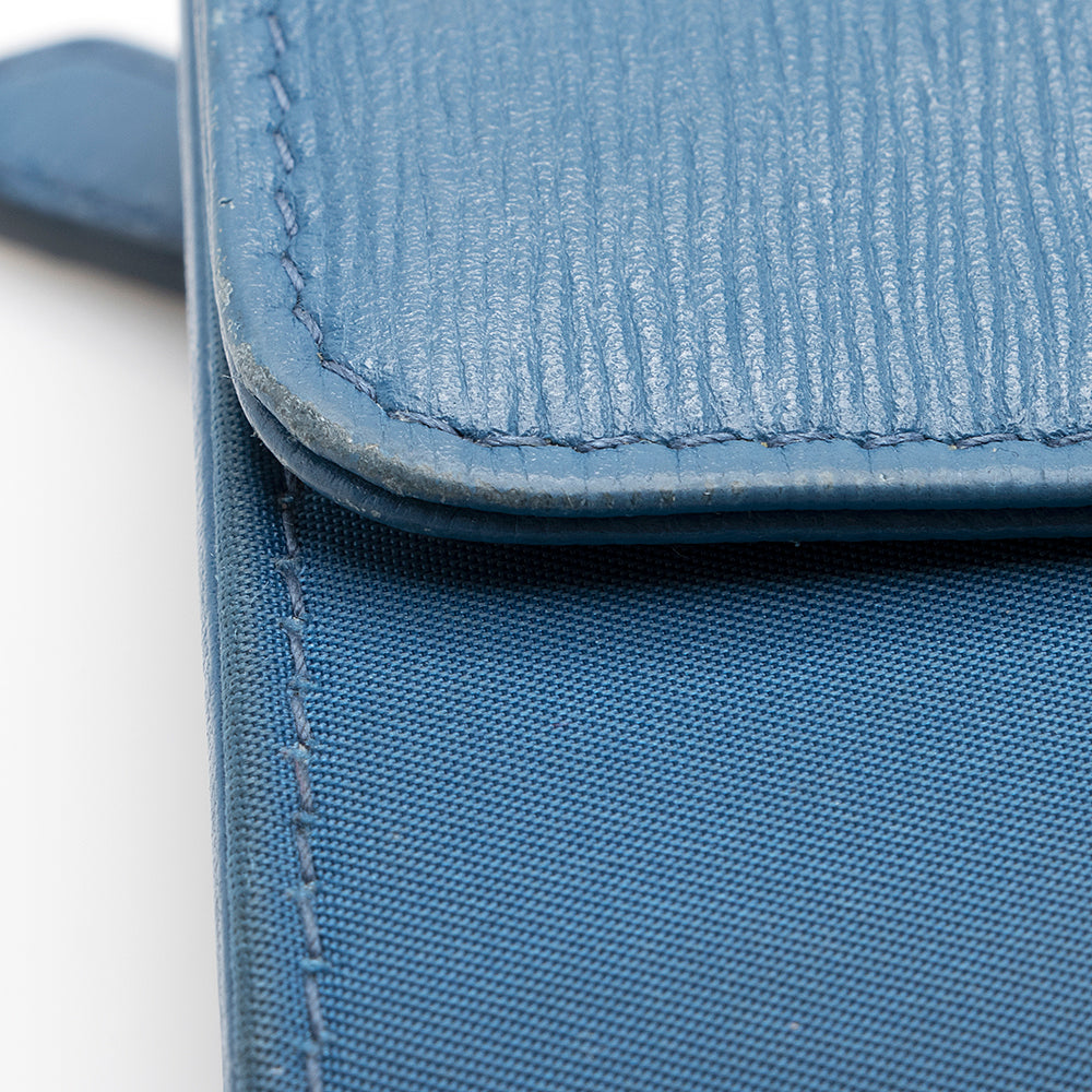 Prada Vitello Tessuto Continental Wallet (SHF-21038)