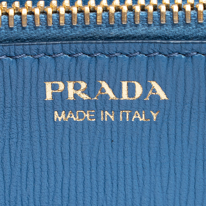 Prada Vitello Tessuto Continental Wallet (SHF-21038)