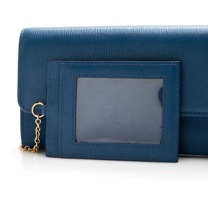Prada Vitello Tessuto Continental Wallet (SHF-21038)