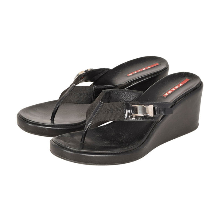 Prada Sport Wedge Sandals