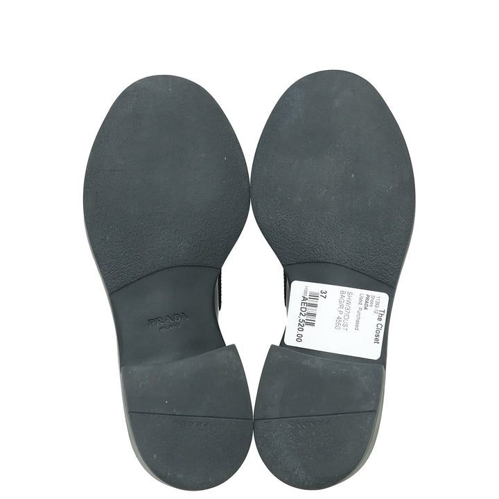 Prada Chocolate Brushed Loafers 37