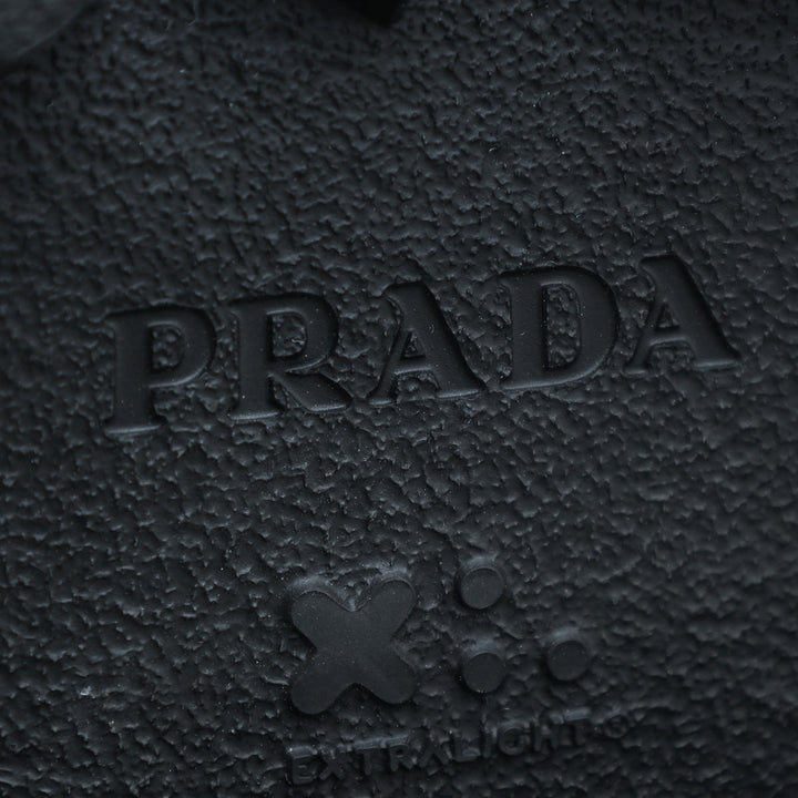 Prada Black Brushed Monolith Pointy Loafers 38.5
