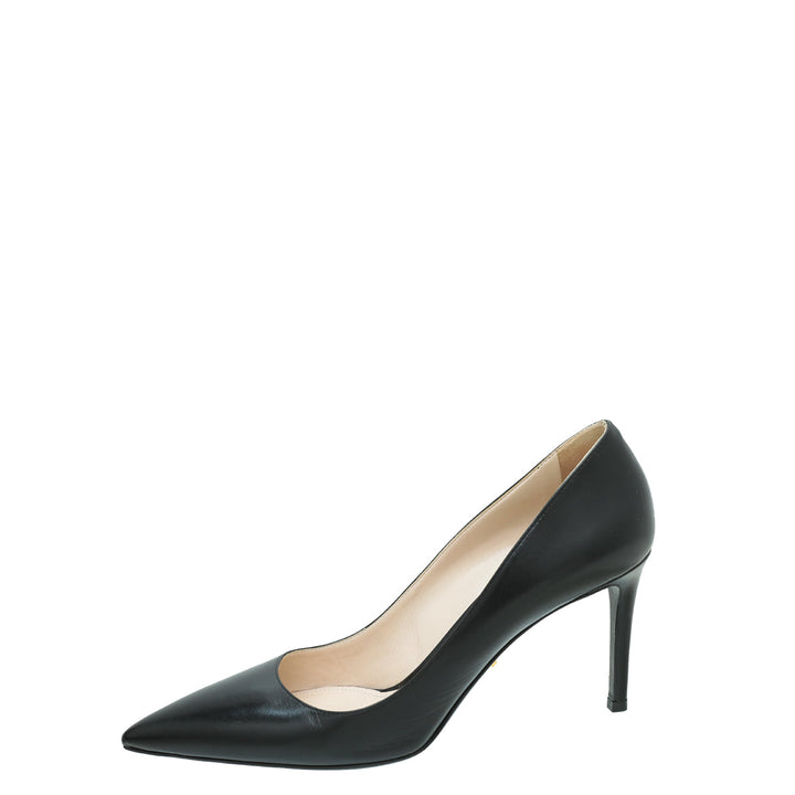 Prada Black Pointed Toe Pump 39.5