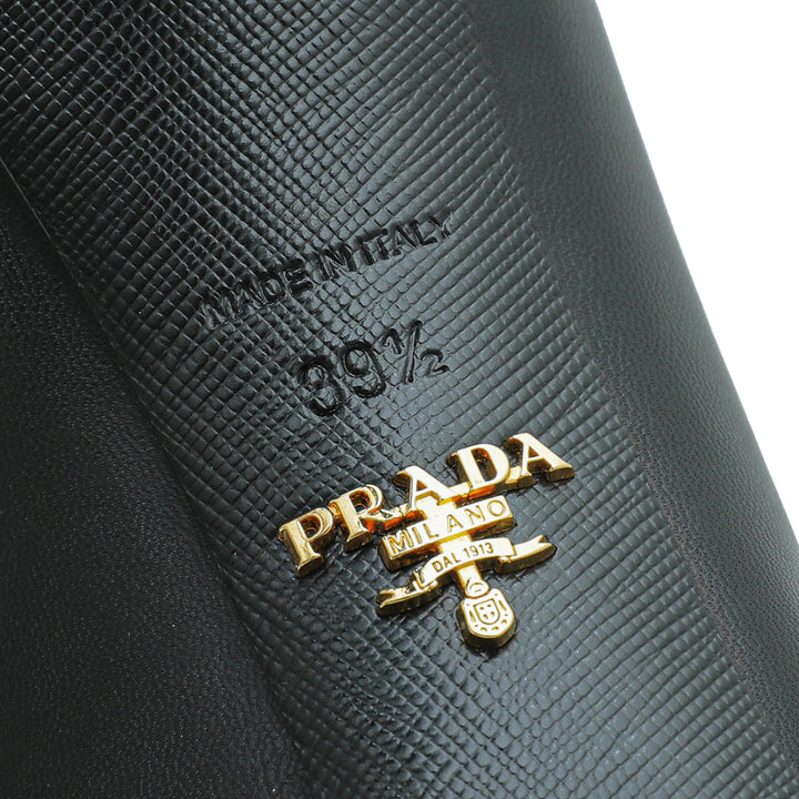 Prada Black Pointed Toe Pump 39.5