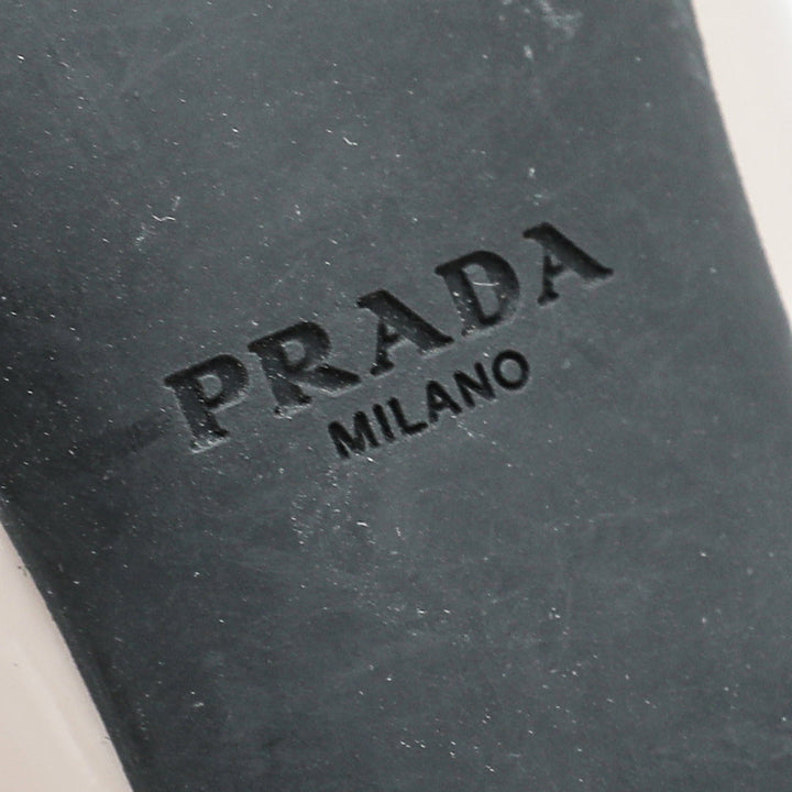 Prada Beige Pointed Bow Low Heels Pumps 41