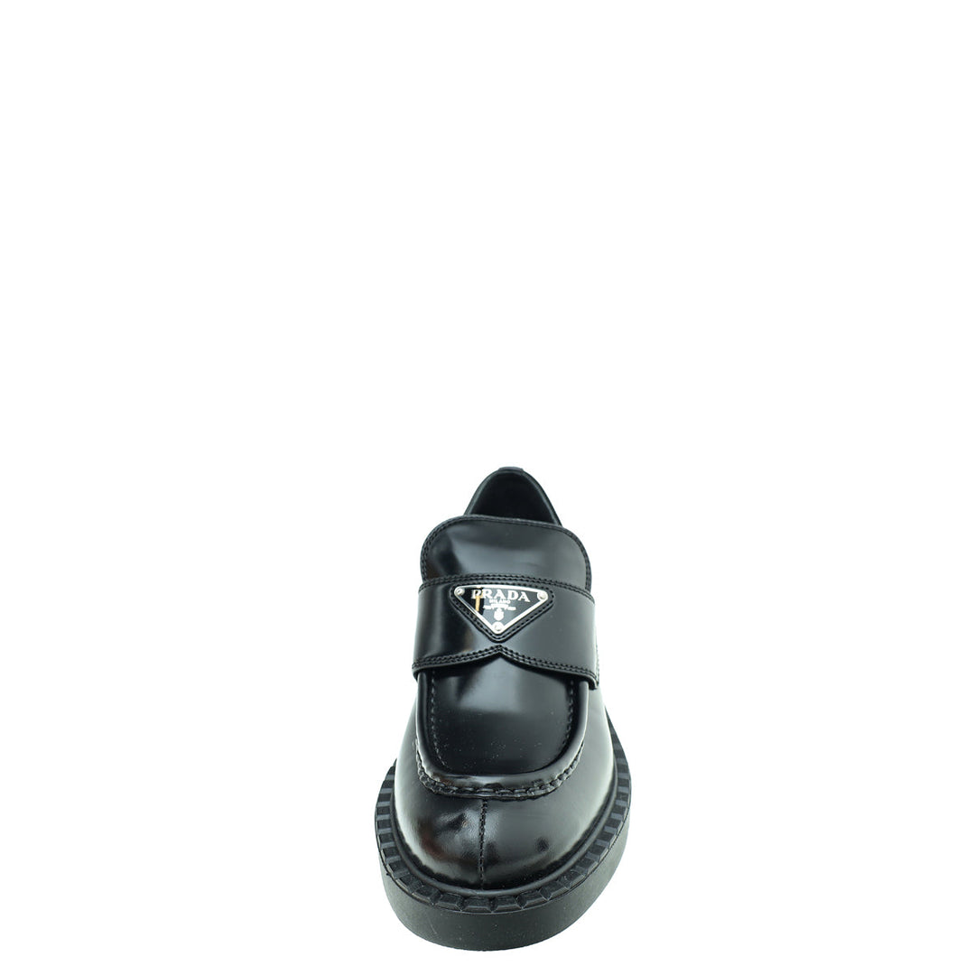 Prada Chocolate Brushed Loafers 36.5