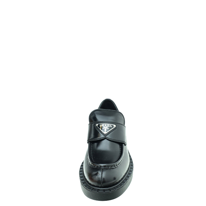 Prada Chocolate Brushed Loafers 36.5