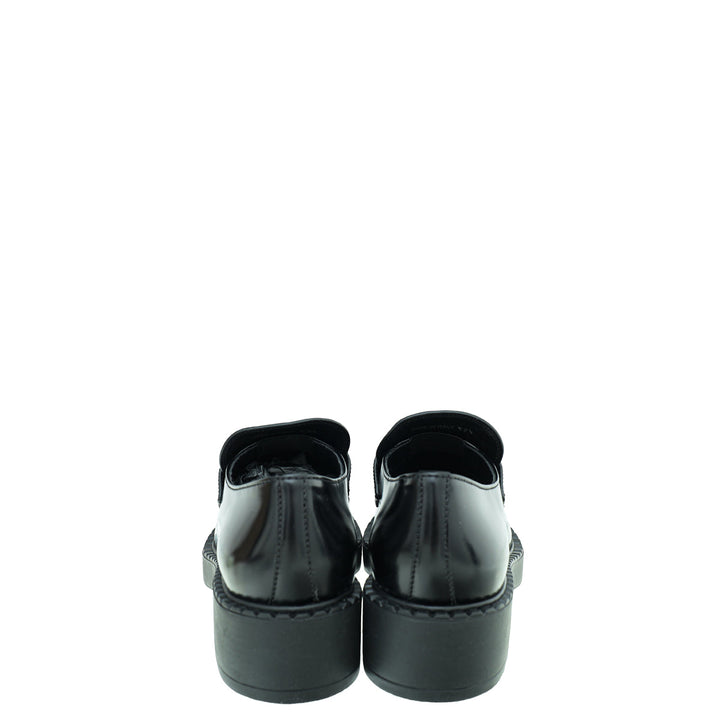 Prada Chocolate Brushed Loafers 36.5