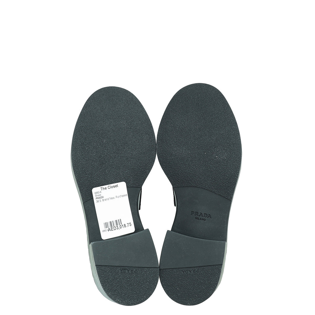 Prada Chocolate Brushed Loafers 36.5