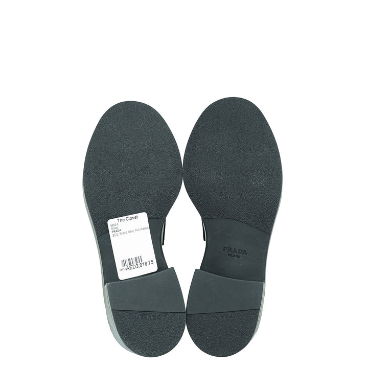 Prada Chocolate Brushed Loafers 36.5