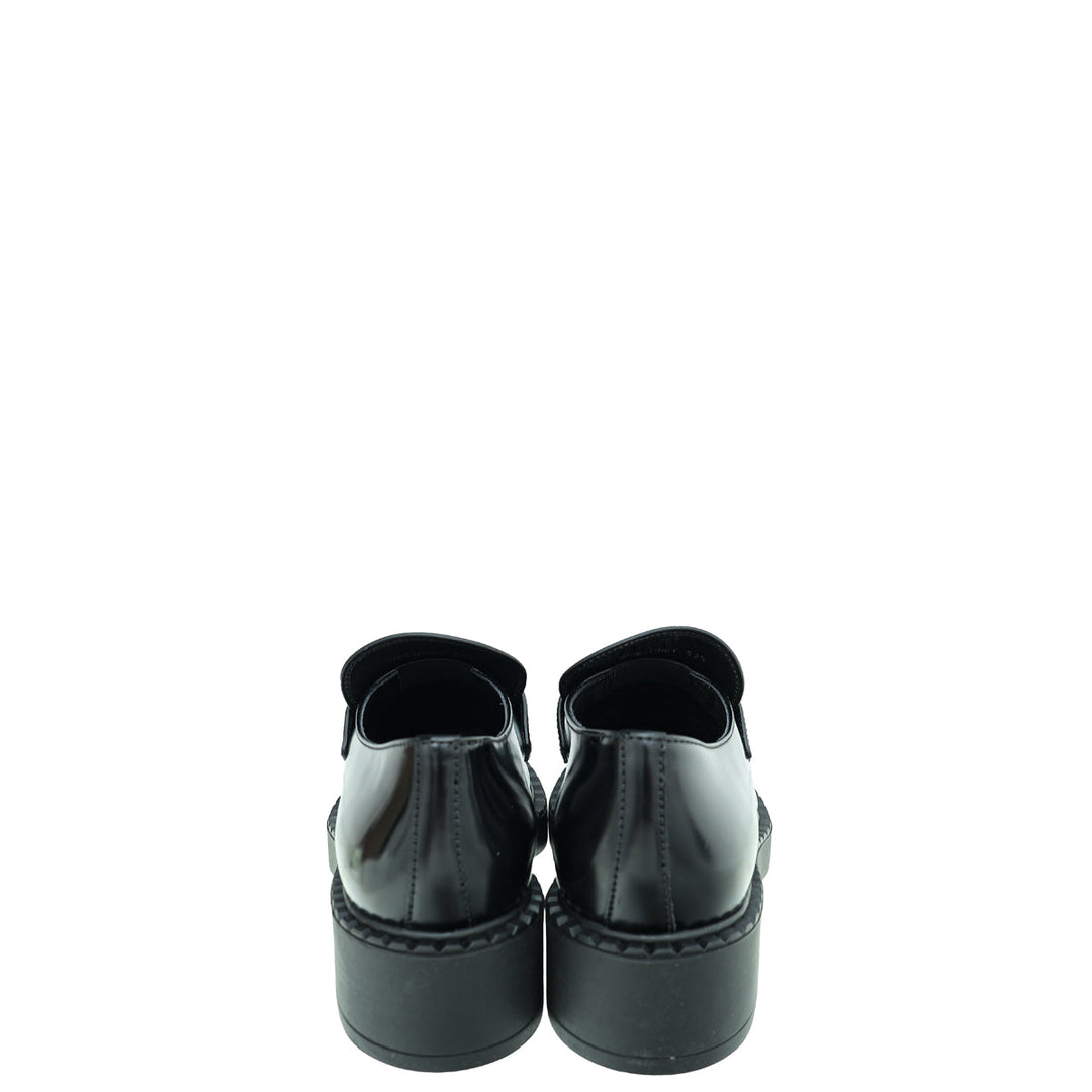 Prada Chocolate Brushed Loafers 38.5