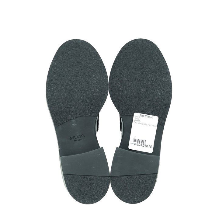 Prada Chocolate Brushed Loafers 38.5