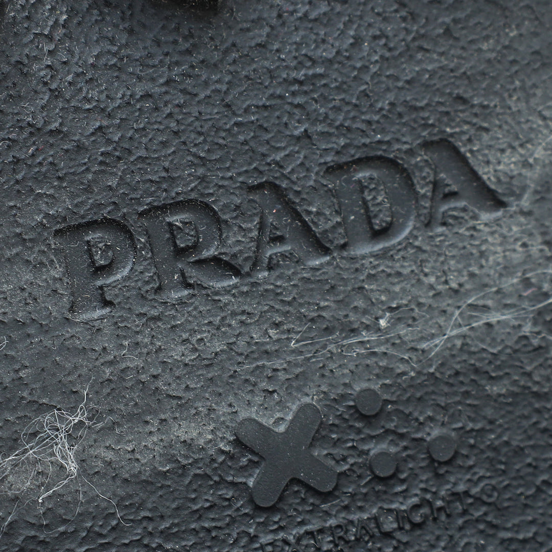 Prada Black Foam Rubber Sandal 38