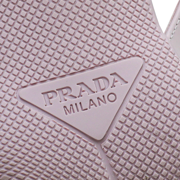 Prada Alabaster Pink Comma Heels Slingback 38
