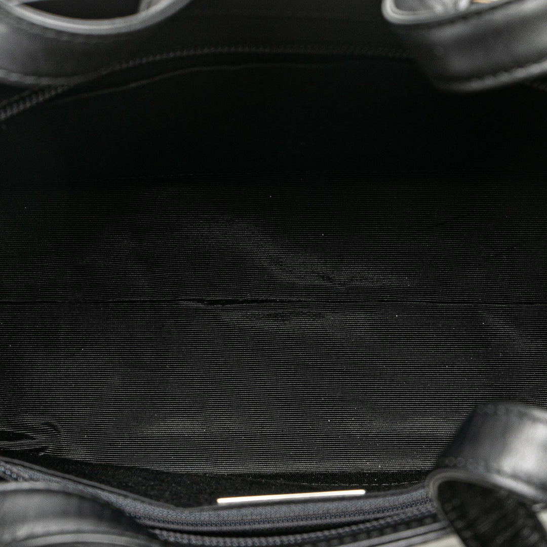 BURBERRY Leather Nova Check Handbag
