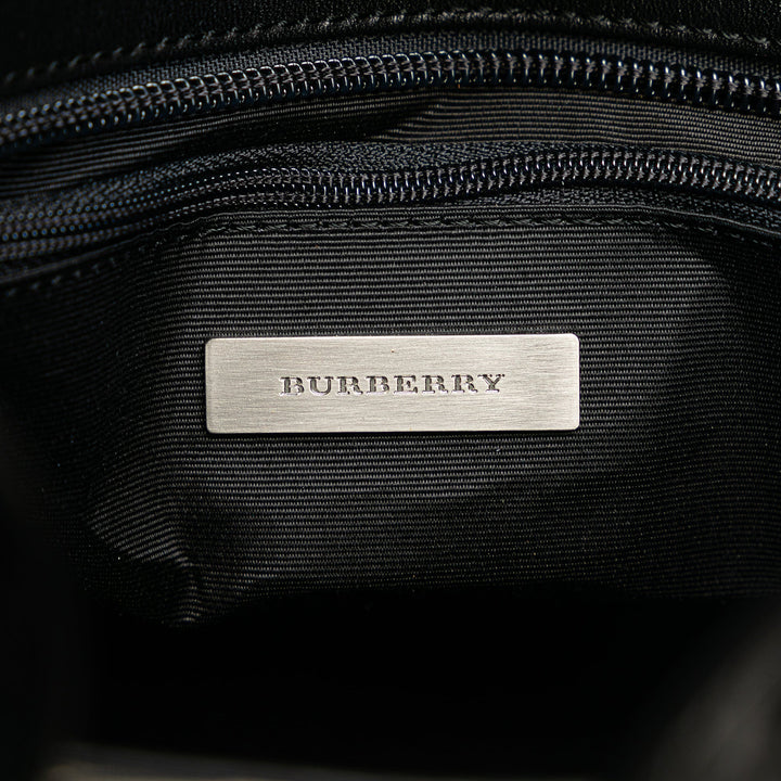 BURBERRY Leather Nova Check Handbag