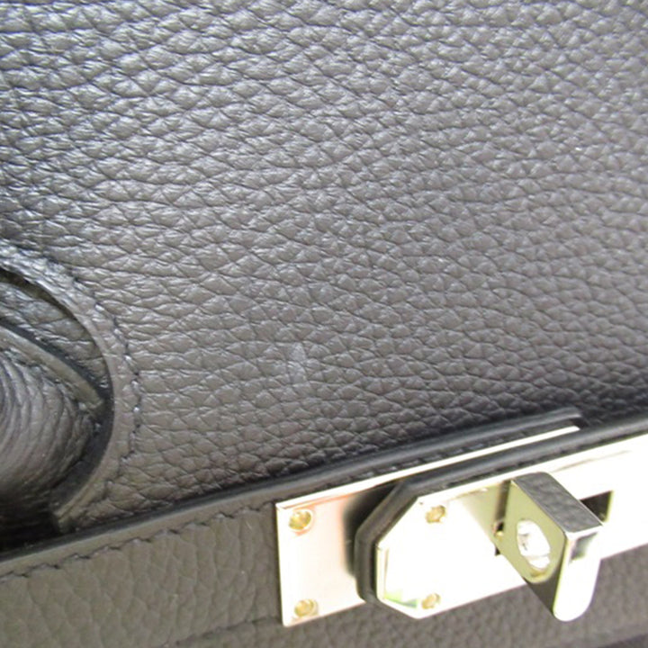 Top quality Hermes Togo Leather and Toile H Haut à Courroies 40 Handbag